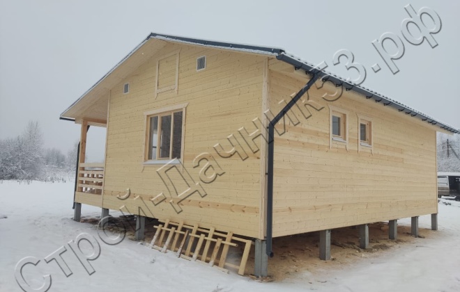 3 Каркасно-щитовой дом Д-34, 9х8м, 72 М², Ярославская область, Некрасовский район, село Диево-Городище. (5)